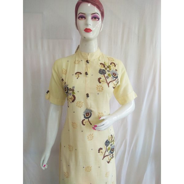 women-khadi-cotton-thread-embroidery-kurti-cream-3734XL-3