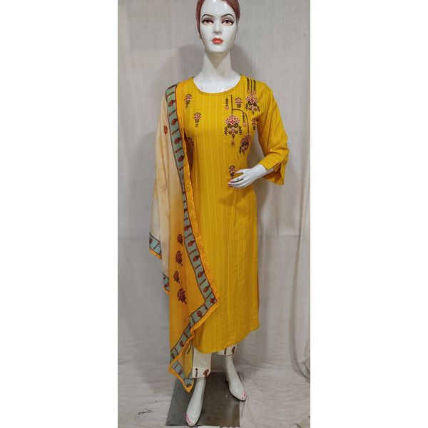 women-yellow-embroidered-rayon-kurta-pant-kurta-dupatta-set7476-L-7477-XL-7478-XXL-2