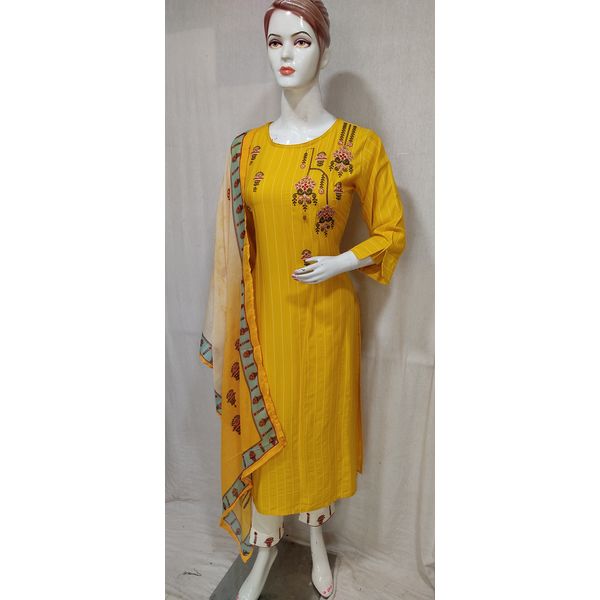 women-yellow-embroidered-rayon-kurta-pant-kurta-dupatta-set7476-L-7477-XL-7478-XXL-3