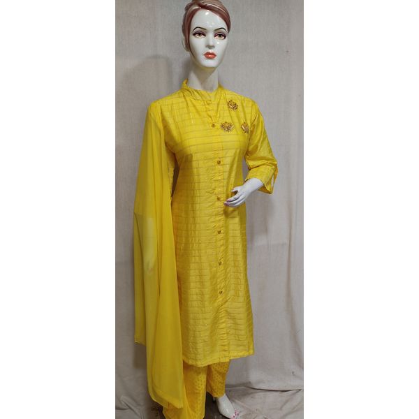 women-yellow-embroidered-silk-kurta-pant-dupatta-set7865-XL-3