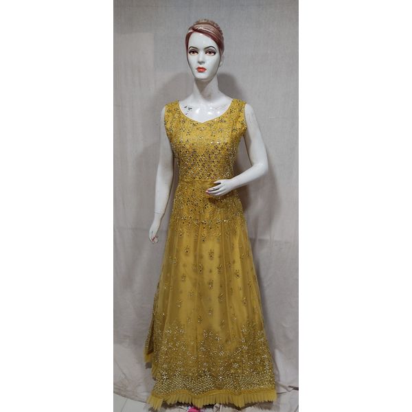 women-yellow-mirror-work-embroidery-net-gown7903-XL-2