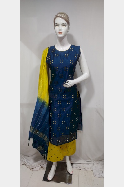 women-multicolor-embroidered-chanderi-straight-kurta-pant-dupatta-set10604-L-2