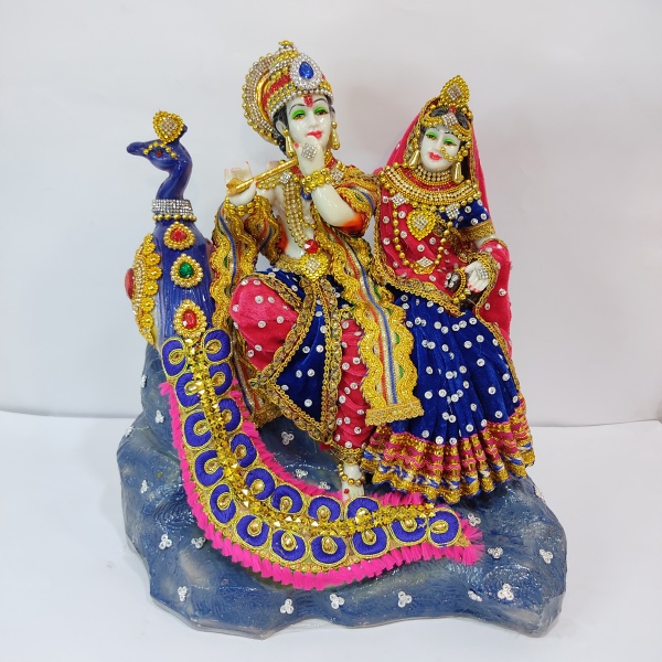 beautiful-radha-krishna-murti-idol-with-peacock10970-3